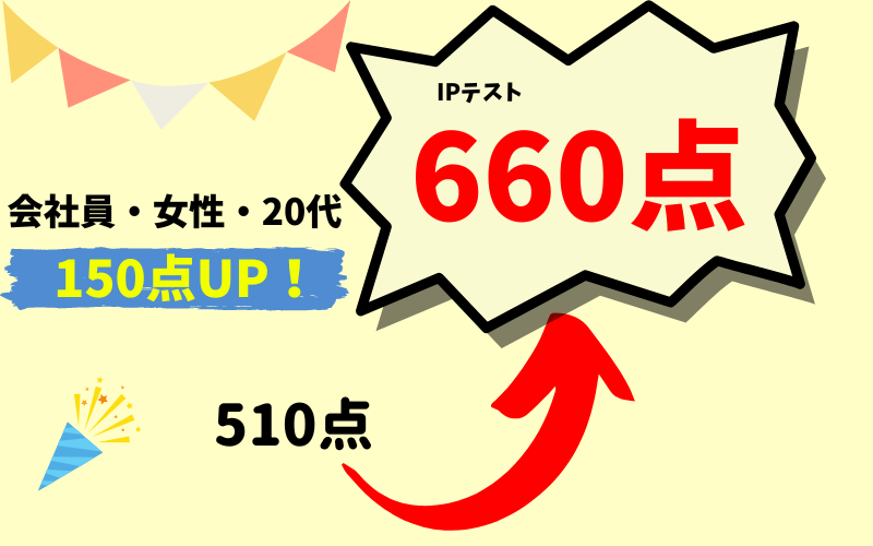 【150点UP】510→660点　M・G様（会社員・女性・20代）